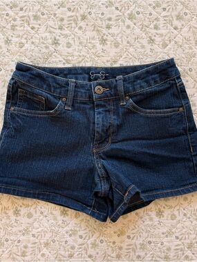 Jessica Simpson low rise denim mini shorts